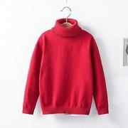 Bluzki dla niemowląt - Slowmoose Odzież zimowa dla dzieci, sweter z dzianiny Czerwony 9T - miniaturka - grafika 1