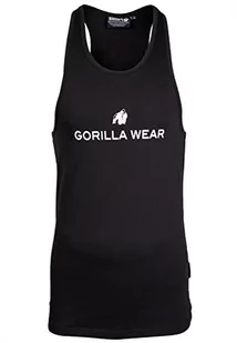 Gorilla Wear - Carter Stretch Tank Top – czarny – kulturystyka, sport, na co dzień, na czas wolny, z nadrukiem logo, lekki i wygodny dla optymalnego ruchu, wykonany z bawełny i elastanu - Koszulki sportowe męskie - miniaturka - grafika 1
