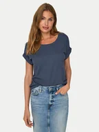 Koszulki i topy damskie - ONLY T-Shirt Moster 15106662 Granatowy Loose Fit - miniaturka - grafika 1