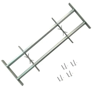 vidaXL vidaXL Krata bezpieczeństwa na okno z regulacją 500-650 mm - Akcesoria do okien - miniaturka - grafika 1
