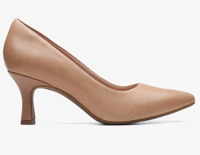 CLARKS KATALEYNA GEM DAMSKIE BUTY BEŻOWE CZÓŁNEKA SKÓRZANE 36 16LA