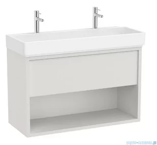 Roca Tura Unik zestaw szafka z umywalką 100x43x60 BIAŁY MAT A852038558 - Szafki łazienkowe - miniaturka - grafika 1