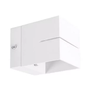 Ideus LAMPA ścienna ELTON 03956 metalowa OPRAWA kwadratowy kinkiet kostka biała 03956 - Lampy ścienne - miniaturka - grafika 1