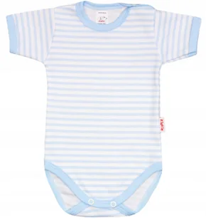 Body KRÓTKI rękaw CAŁE W PASKI 100% Bawełna r 80 KLEKLE - Body dla niemowląt - miniaturka - grafika 1