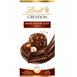 Lindt CREATION Haselnuss de luxe czekolada gorzka z całymi orzechami 150g - Czekolada - miniaturka - grafika 1