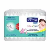 Inne akcesoria do pielęgnacji dzieci - Septona Septona Baby Patyczki papierowe dla dzieci 100% biodegradowalne 50szt - miniaturka - grafika 1