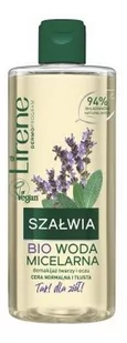 Lirene Lirene - Bio woda micelarna do demakijażu twarzy i oczu - Cera normalna i tłusta - SZAŁWIA - 400 ml - Płyny micelarne - miniaturka - grafika 1