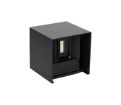 Lampy ogrodowe - Kobi LED QUERK 2xLED/3W/230V 3000K IP54 czarny - miniaturka - grafika 1