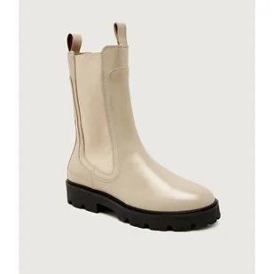 Tommy Hilfiger Skórzane sztyblety - Botki damskie - miniaturka - grafika 1