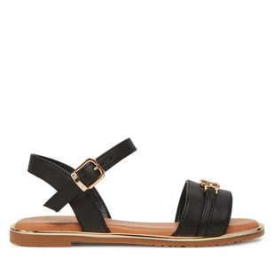 Sandały Tommy Hilfiger T3A2-33778-0326 M Czarny - Buty dla dziewczynek - miniaturka - grafika 1