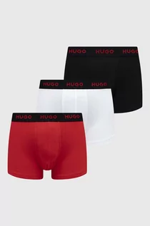 Majtki męskie - HUGO bokserki 3-pack męskie kolor czerwony - Hugo - grafika 1