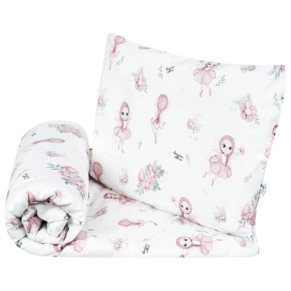 Pościel do łóżka 2 el. (poszewki) 160x200, 70x80 cm Wróżki