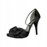 Czółenka - Czółenka szare damskie szpilka NINA 38,5 - miniaturka - grafika 1