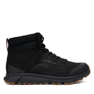 Trzewiki Tommy Hilfiger Outdoor Runner Hi Wpm FM0FM05575 Czarny - Botki męskie - miniaturka - grafika 1