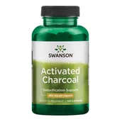 Suplementy naturalne - Activated Charcol 260 mg/120 kaps. (Swanson) - miniaturka - grafika 1