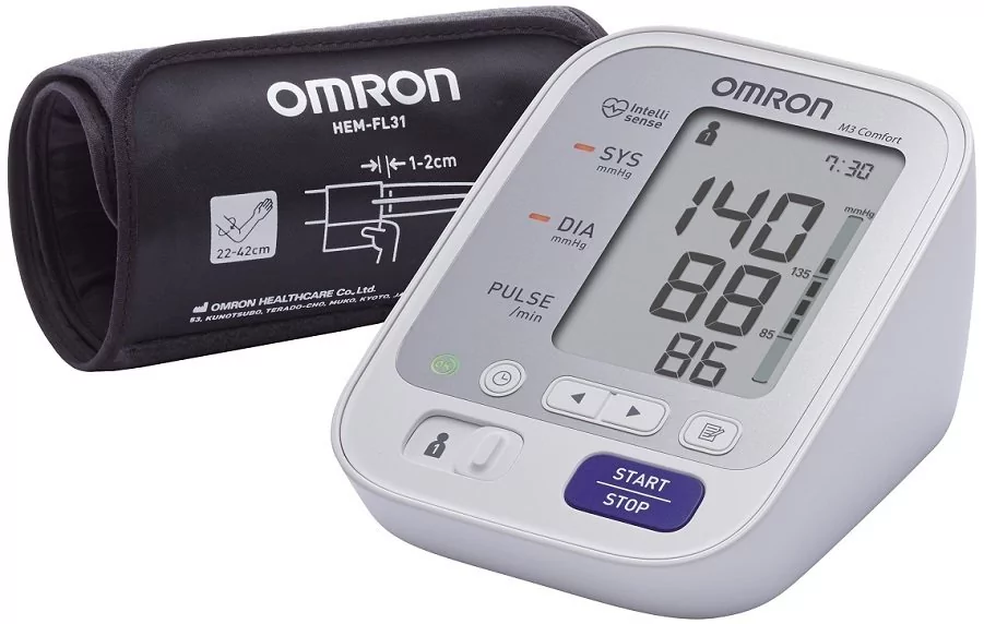 Omron Ciśnieniomierz M3 COMFORT + zasilacz