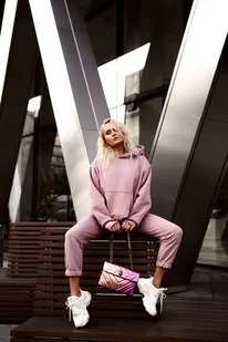 Spodnie Bro2 Light Pink - Spodnie sportowe damskie Spodnie Bro2 Light Pink - Spodnie sportowe damskie - miniaturka - grafika 1