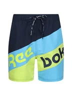 Kąpielówki męskie - Reebok Szorty kąpielowe "Ryan" w kolorze granatowo-turkusowym - miniaturka - grafika 1