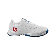 Buty dla dziewczynek - Wilson Trampki dziecięce unisex Rush Pro Jr L, Biały Deja Vu Niebieski Wilson Czerwony, 36 EU - miniaturka - grafika 1