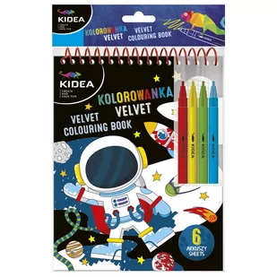 Kolorowanka Velvet C Kosmos KIDEA Nowa - Kolorowanki, wyklejanki - miniaturka - grafika 1