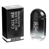 Wody i perfumy męskie - Real Time Call Me Black Edition woda toaletowa 100ml - miniaturka - grafika 1