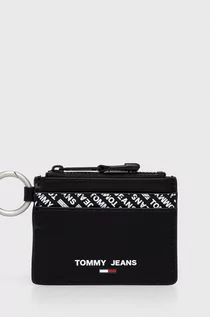 Portfele - Tommy Jeans Tommy Jeans portfel skórzany męski kolor czarny - grafika 1