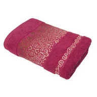 Ręczniki - Ręcznik łazienkowy Arabesca 140 x 70 Pudrowy róż bawełna TEXPOL - miniaturka - grafika 1