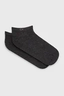 Skarpetki damskie - Calvin Klein Skarpetki (2-pack) damskie kolor szary - miniaturka - grafika 1