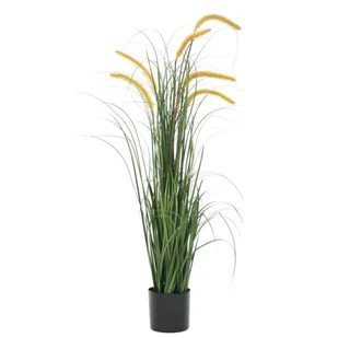 vidaXL Sztuczna trawa ozdobna z pałką, 110 cm - Sztuczne kwiaty - miniaturka - grafika 1