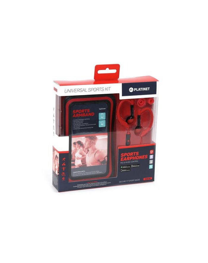 Platinet In-Ear Sport PM1070R czerwony