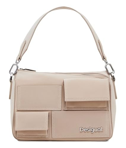 Desigual Akcesoria damskie PU torebka na rękę, jeden rozmiar, biały, Rozmiar Uniwersalny