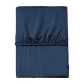 Prześcieradła - Prześcieradło z mikrofibry 120x200 granatowe jednobarwne z gumką Poly - miniaturka - grafika 1