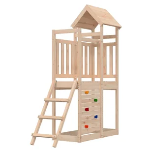 The Living Store Plac zabaw do ogrodu - 52 -5x110 -5x214 cm - lite drewno sosnowe - Ogrodowy Plac Zabaw - Place zabaw - miniaturka - grafika 1