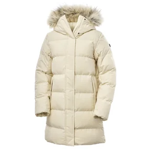 Damski Płaszcz pikowany zimowy HELLY HANSEN W BLOSSOM PUFFY PARKA 53624_034 – Beżowy - Płaszcze damskie - miniaturka - grafika 1
