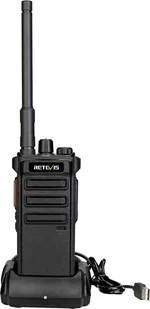 Retevis RB25 Digital Walkie-Talkie, 32-kanałowe radio NBDR, 2500 mAh krótkofalówka z latarką do użytku na zewnątrz, radio amatorskie (czarny, 1 szt.) - Krótkofalówki - miniaturka - grafika 1