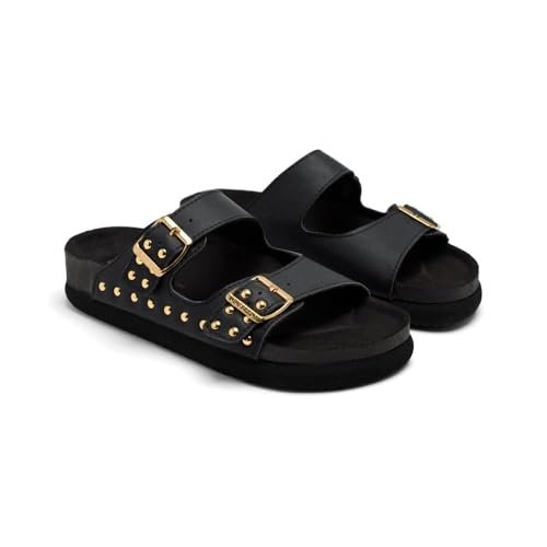 GIOSEPPO TALMADGE, Klapki damskie, czarne, 41 EU, Czarny (Black), 41 EU