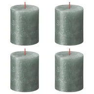 Świece - Bolsius Świece pieńkowe Shimmer, 6 szt., 80x68 mm, niebieskie Sfeerpunt - miniaturka - grafika 1