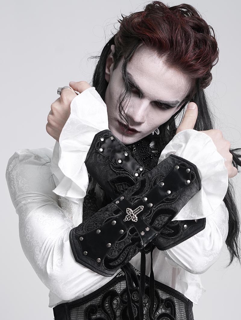 rękawiczki DEVIL FASHION - BLACK GOTHIC PUNK