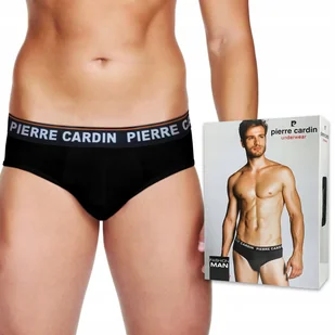 PIERRE CARDIN PCM146 slipy męskie NERO - M - Majtki męskie - miniaturka - grafika 1