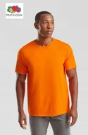 Koszulki męskie - Fruit Loom Koszulka T-shirt męski BAWEŁNA PREMIUM ICONIC POMARAŃCZ M - miniaturka - grafika 1
