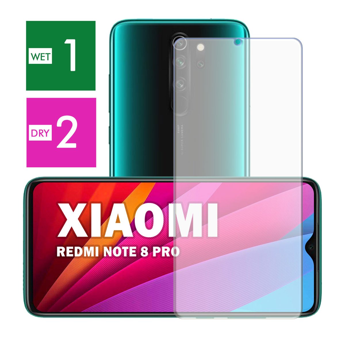 PANCERNE SZKŁO HARTOWANE DO XIAOMI REDMI NOTE 8 PRO SZYBKA NA TELEFON