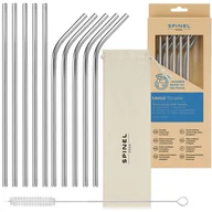 Akcesoria i części AGD - Metalowe słomki SpinelSoda x10 Silver - miniaturka - grafika 1