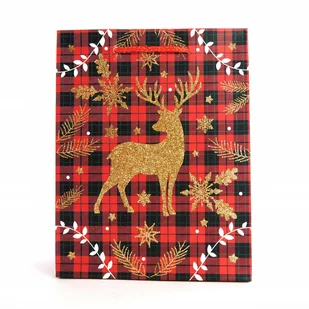 Brokatowa Torebka Prezentowa 18X23Cm Różne Wzory - Opakowania i torebki na prezenty - miniaturka - grafika 1