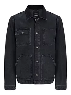 JACK & JONES męska kurtka jeansowa, czarny denim, XL - Kurtki męskie - miniaturka - grafika 1