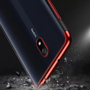 Clear Color case żelowy pokrowiec etui z metaliczną ramką Xiaomi Redmi 8A czarny - Etui i futerały do telefonów - miniaturka - grafika 4