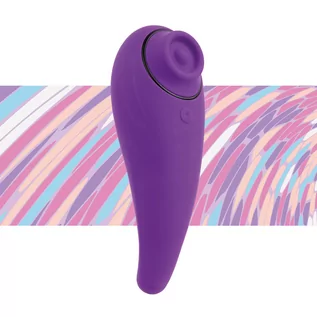 Wibratory i masażery - FeelzToys FemmeGasm Air Pressured Tapping & Tickling Vibrator Purple - grafika 1