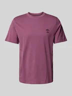 Koszulki męskie - T-shirt z prążkowanym, okrągłym dekoltem model ‘JENS’ - miniaturka - grafika 1
