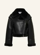 Marynarki i żakiety damskie - Mrs & Hugs Kurtka Z Imitacji Skóry schwarz - miniaturka - grafika 1