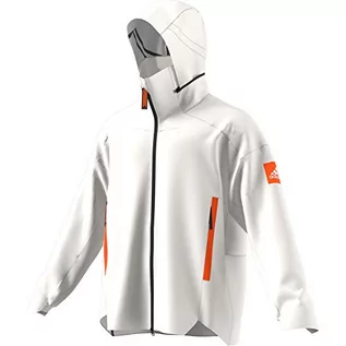 Kurtki męskie - Adidas Myshelter męska kurtka przeciwdeszczowa biały biały S GE5851 - grafika 1