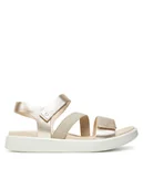 Sandały damskie - ECCO Sandały Flowt W 27371301688 Złoty - miniaturka - grafika 1